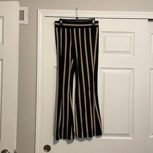 BLACK AND YELLOW SOFT PANTS